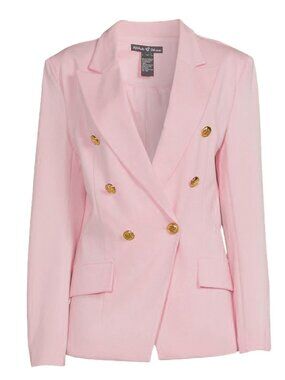 Attitude Unknown Light Pink Size Medium Double Breasted Blazer